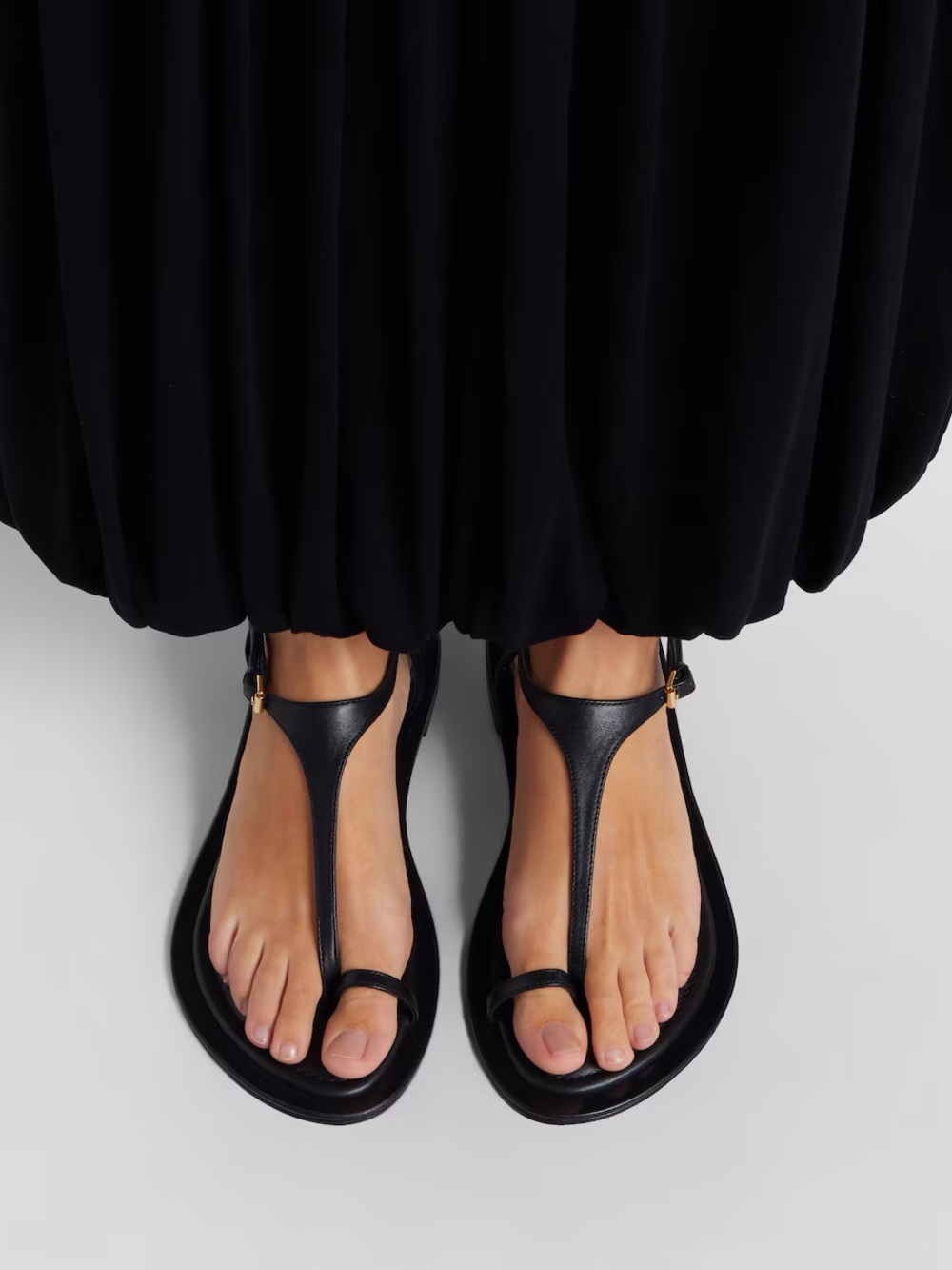 A.Emery Alto Sandals in Black Leather Size 37